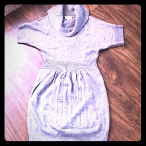 Gray sweater dress
